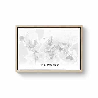 Weltkarte Leinwand